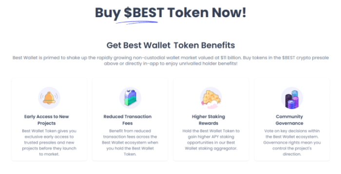 crypto-is-dropping-best-crypto-to-diversify Best Wallet token benefits on presale website.