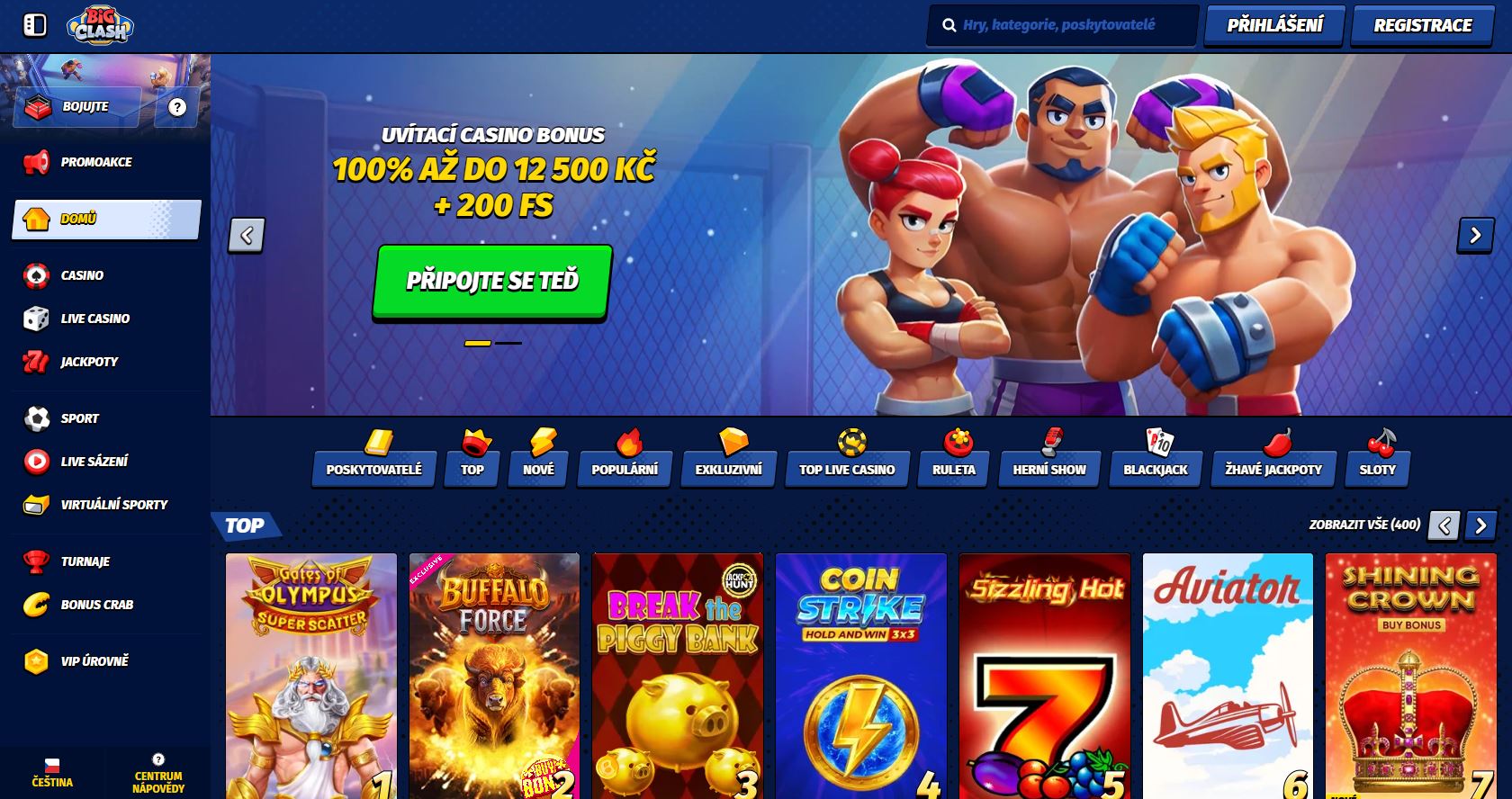 casino online bonus bez vkladu BigClash