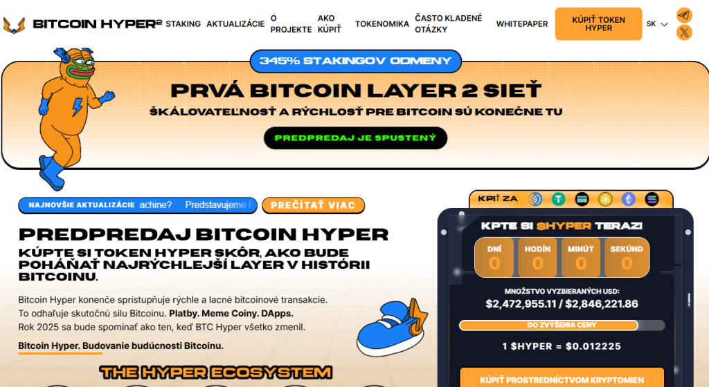 Staňte sa súčasťou ďalšej kapitoly Bitcoinu s Bitcoin Hyper