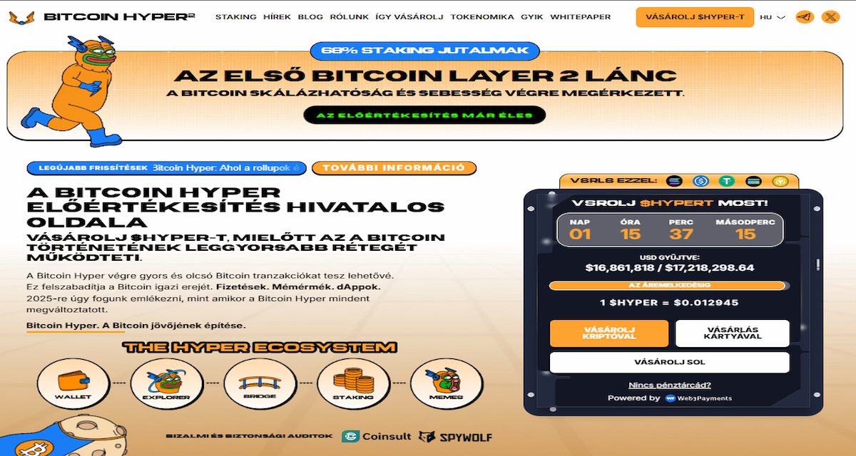 Bitcoin Hyper: Egy Bitcoin Layer-2 DeFi potenciállal