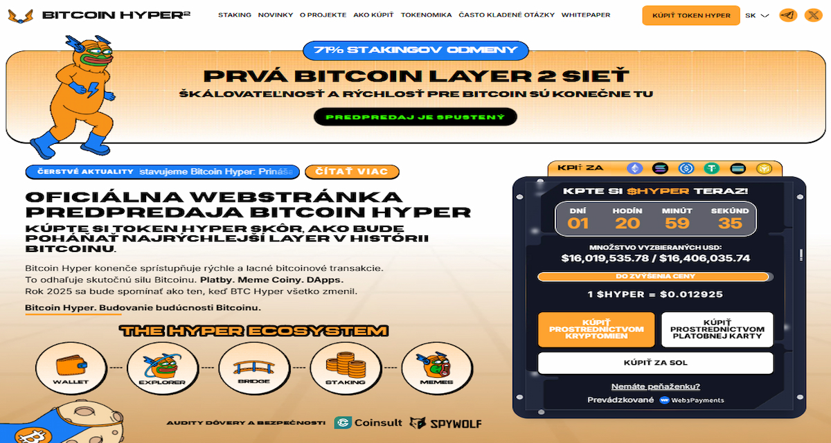 Bitcoin Hyper – Bitcoin Layer-2 s vysokou priepustnosťou