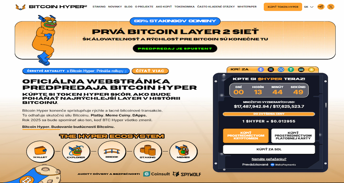 Bitcoin Hyper (HYPER): Layer-2 riešenie pre škálovanie Bitcoinu