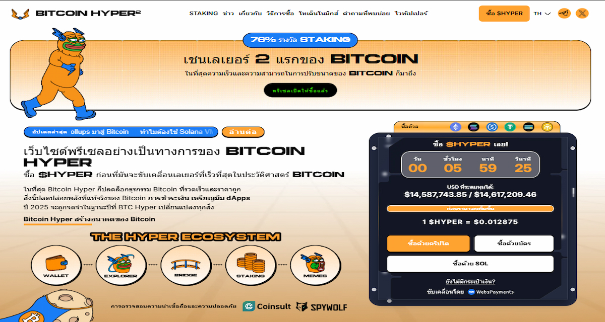 Bitcoin Hyper – โปรเจกต์ Layer 2 สำหรับ Bitcoin