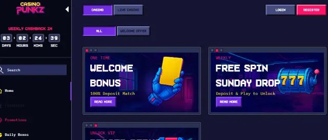 casinopunkz bitcoin casino