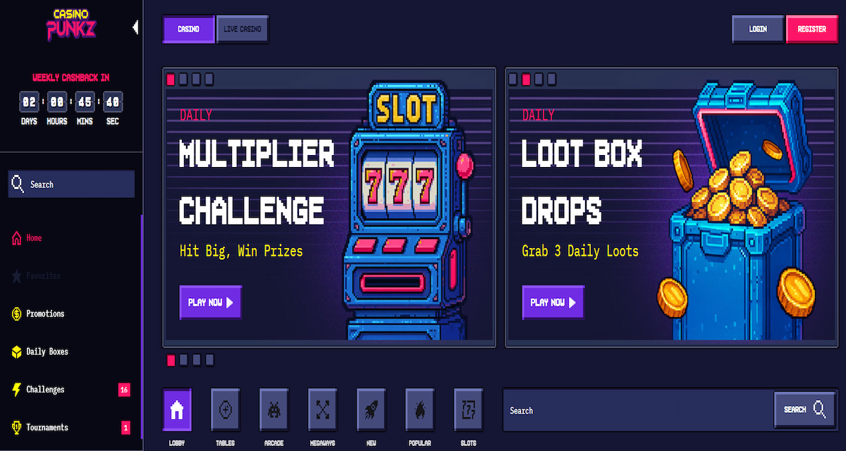 CasinoPunkz – NFT-themed casino that blends blockchain gaming with collectibles