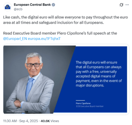 European Central Bank Pushes Digital Euro for Resilient Payments – Best Wallet Token Stands Out