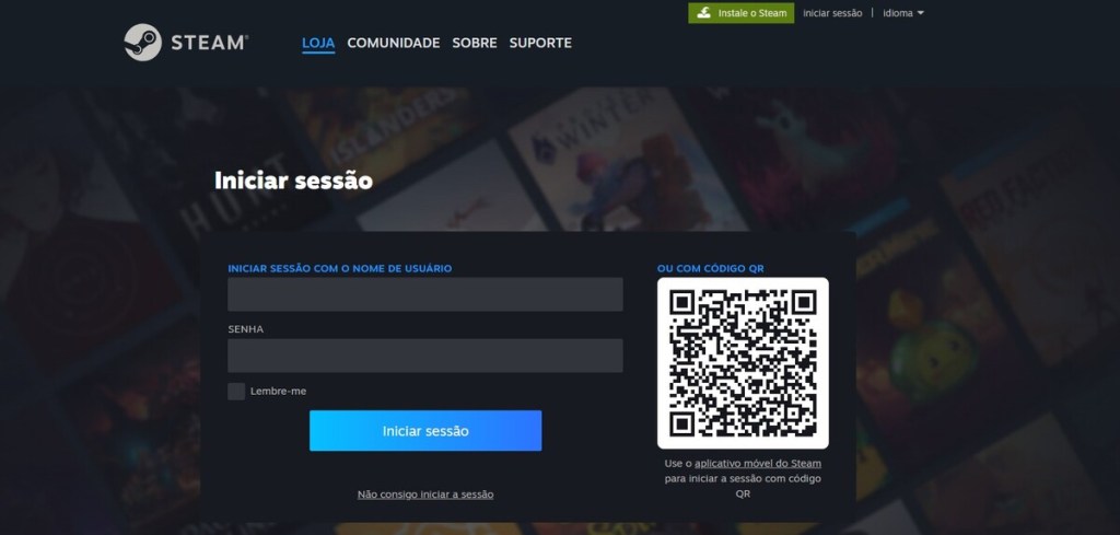 Como se registrar no Skinsluck com uma conta na steam