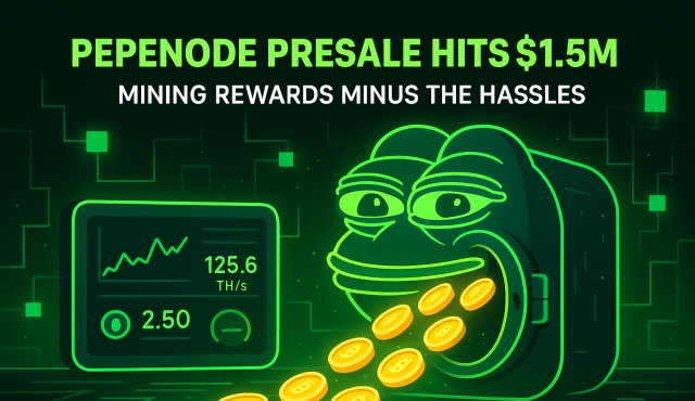 PEPENODE Presale Hits $1.5M: This GameFi Project Offers Mining Rewards Minus the Hassles