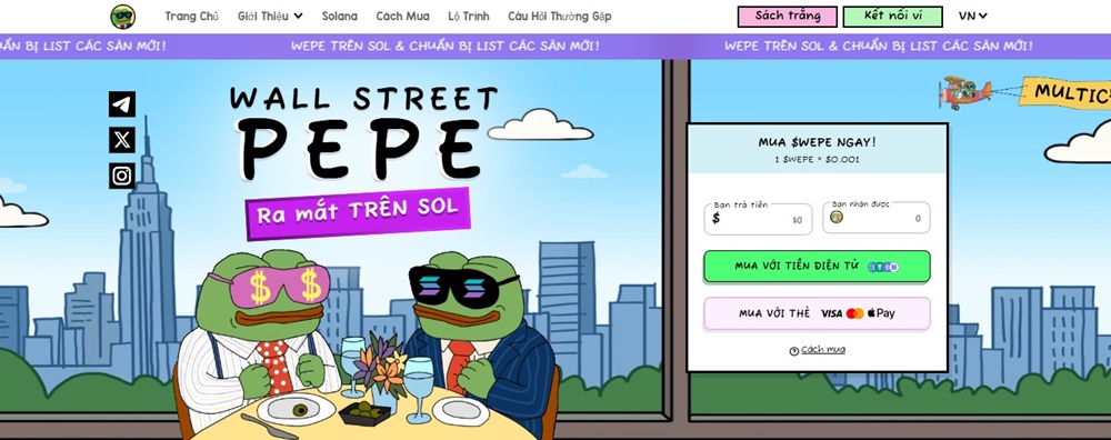 Wall Street Pepe Solana Token