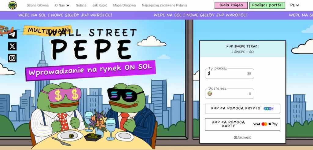 Wall Street Pepe (WEPE): Meme Coin inspirowany światem finansów
