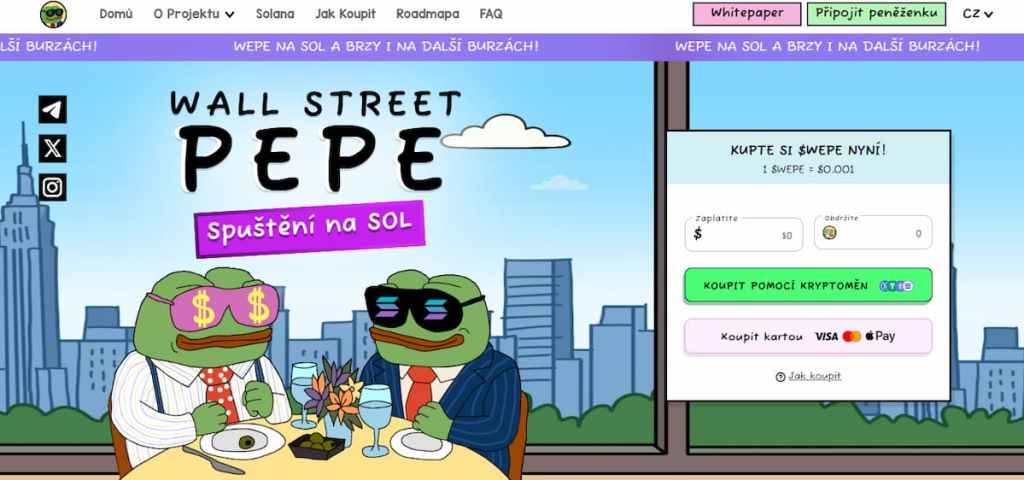 Wall Street Pepe ($WEPE)