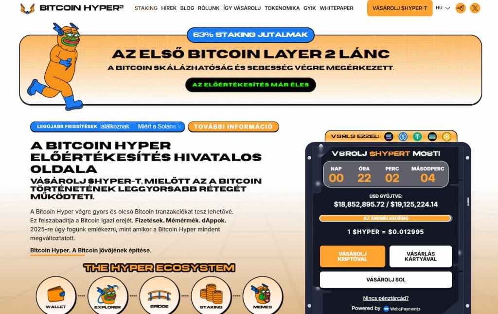 Bitcoin Hyper (HYPER): AI és DeFi forradalom