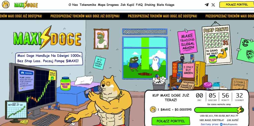 Maxi Doge (MAXI): Meme Coin z Potencjałem Rynkowym