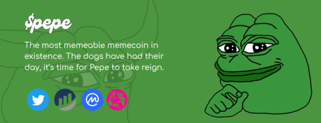Pepe Meme coin.