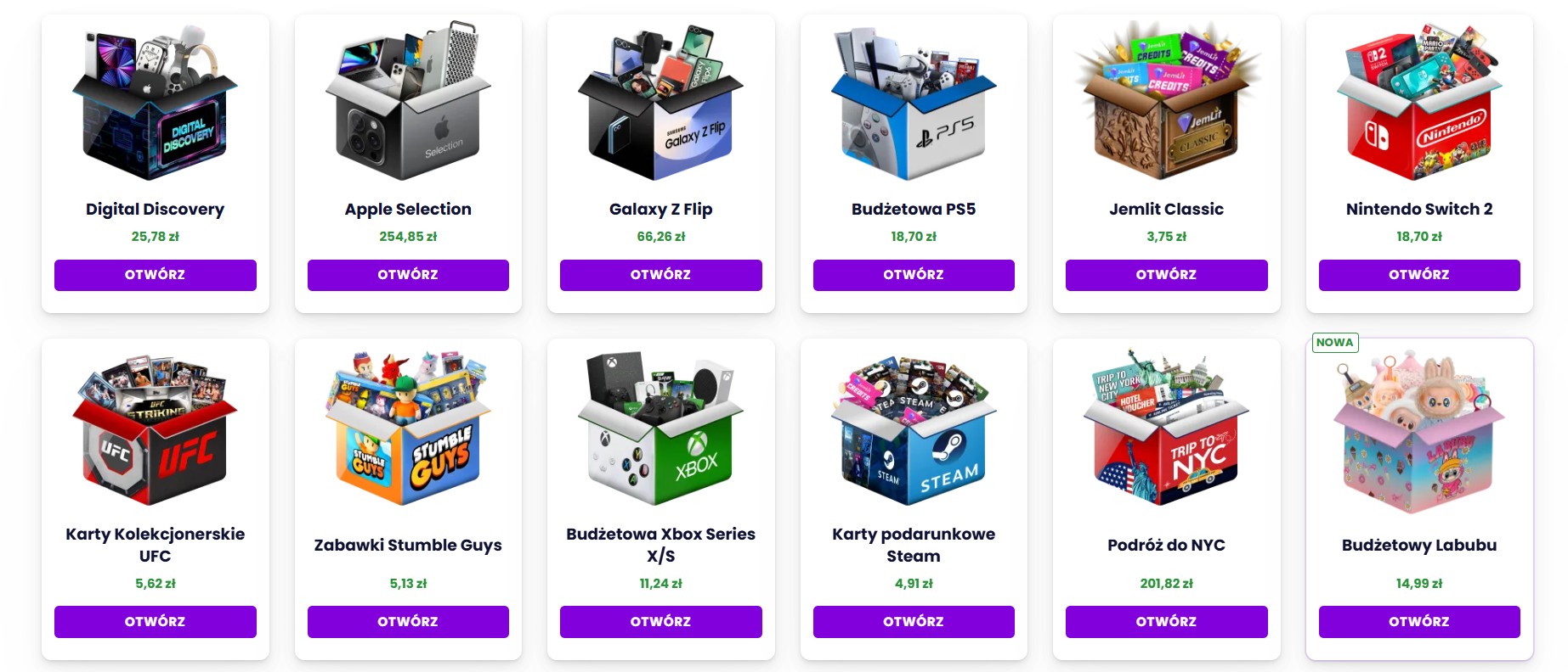 Mystery Box für einen Jungen Jemlit