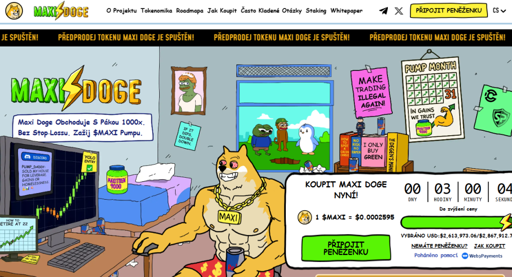Maxi Doge (MAXI): Meme Coin s Tržním Potenciálem