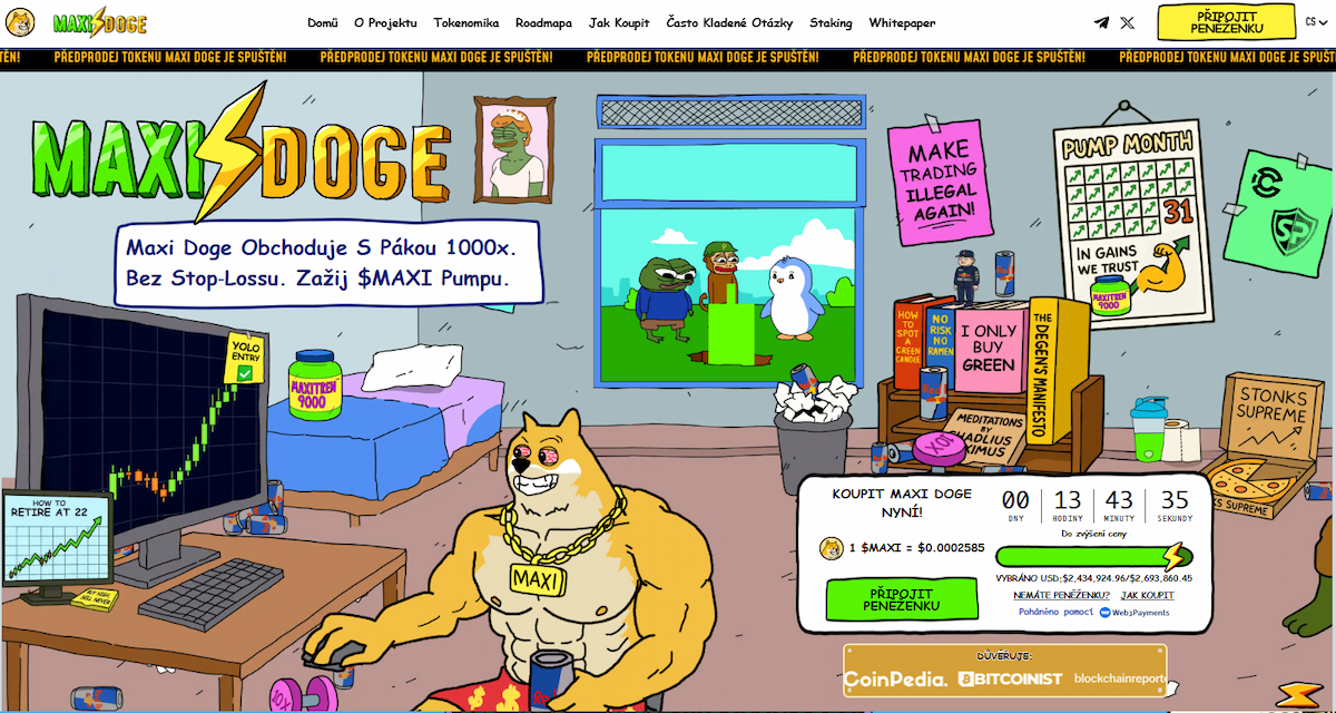 Maxi Doge – Meme token s auditem a vícefázovým předprodejem