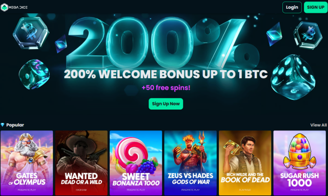 mega dice bitcoin casino