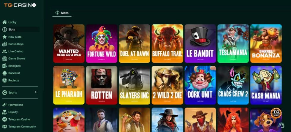 Como funcionam slots tg casino