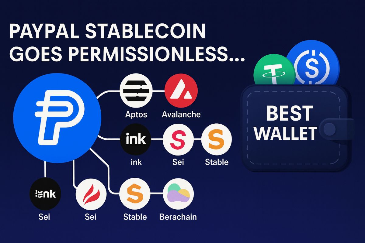 PayPal Stablecoin Goes Permissionless Across Nine Blockchains, Drives Attention to Best Wallet