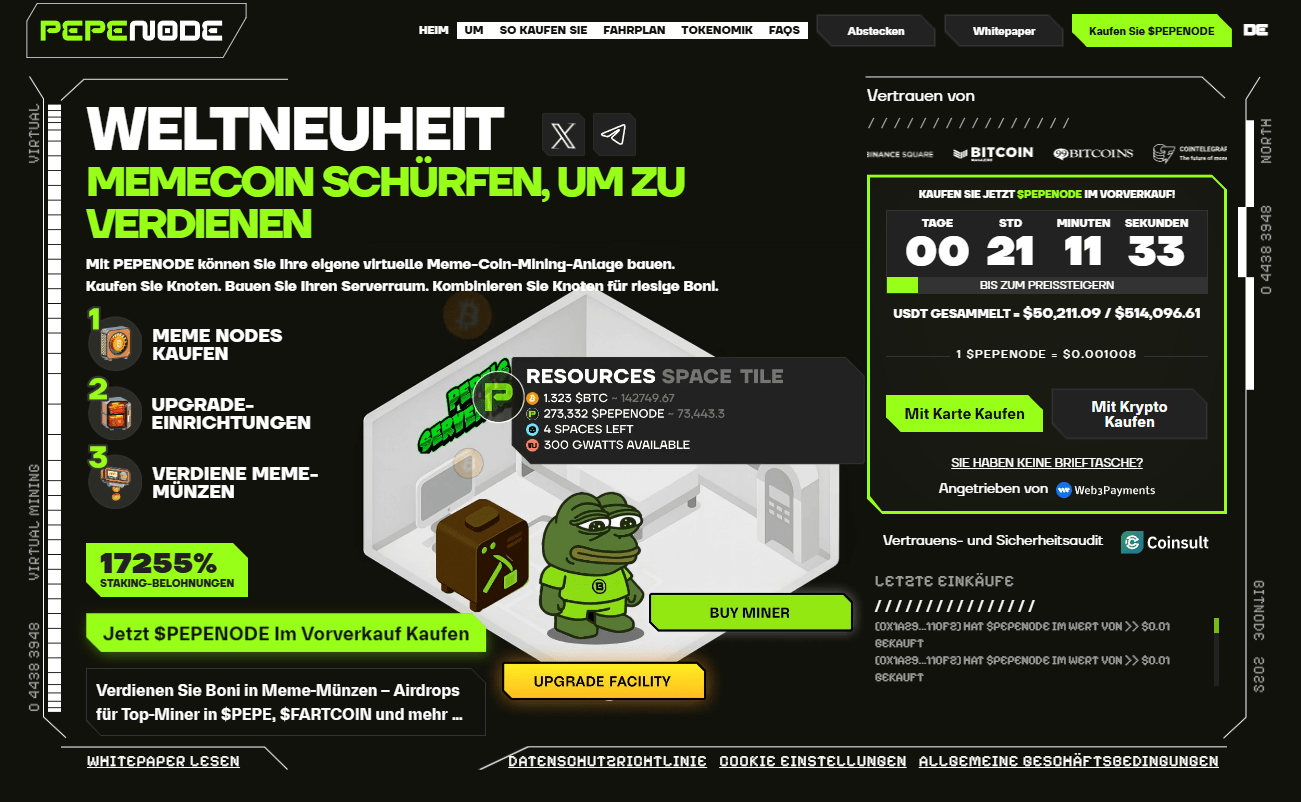 PepeNode Bitcoin-Mining