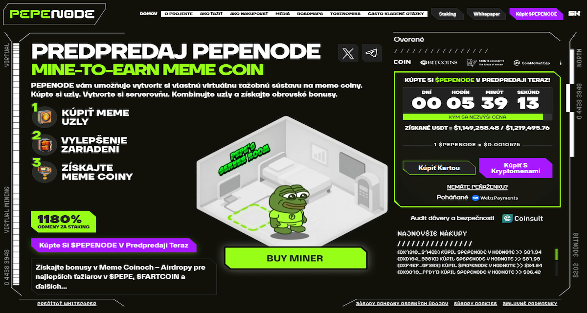Pepenode – Gamifikovaný ekosystém s burn mechanizmom
