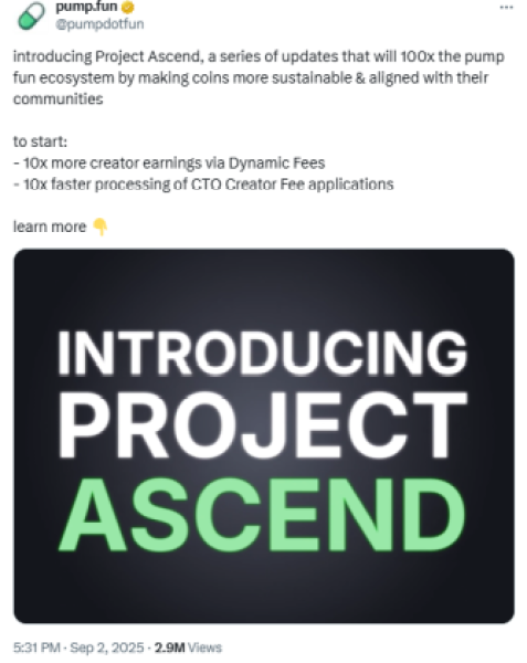 pump.fun-to-rally-pepenode-top-altcoins-to-buy Pump.fun introduced Project Ascent on X.