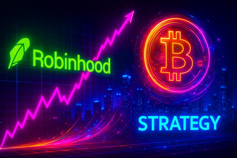 Robinhood feiert S&P 500-Aufnahme, während Strategy Milliarden in Bitcoin investiert.