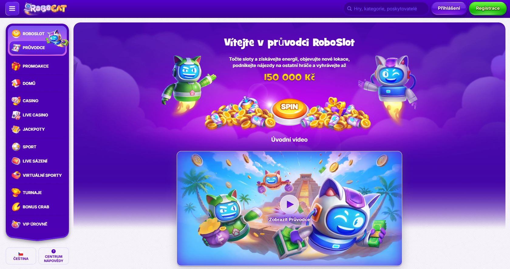 zahraniční online casino bonus bez vkladu – Robocat