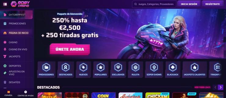 Roby Casino permite hacer retiros inmediatos de saldo desde su web
