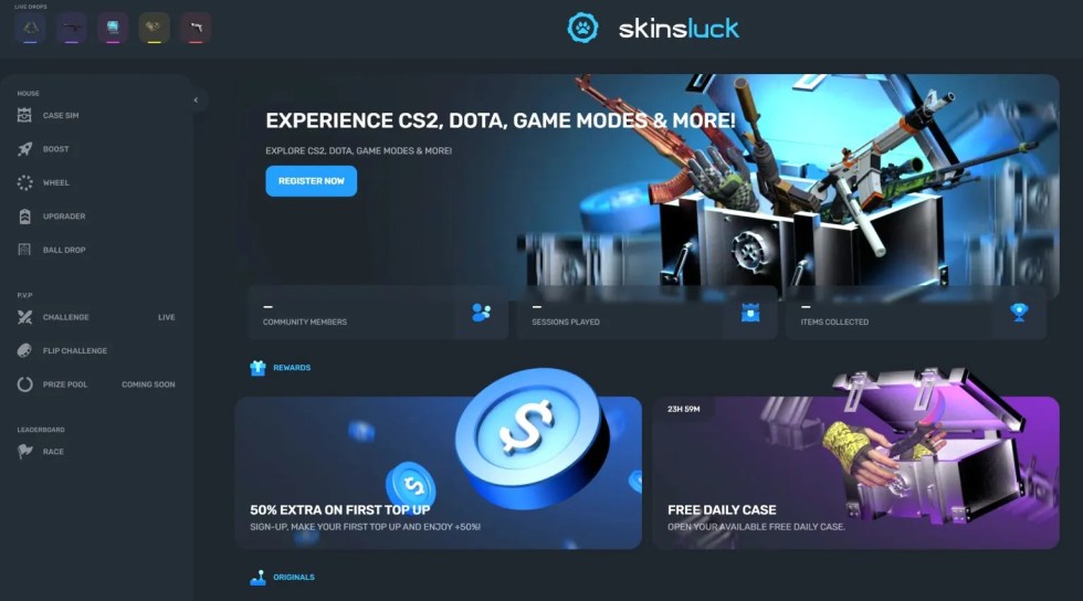 skinsluck-home-page