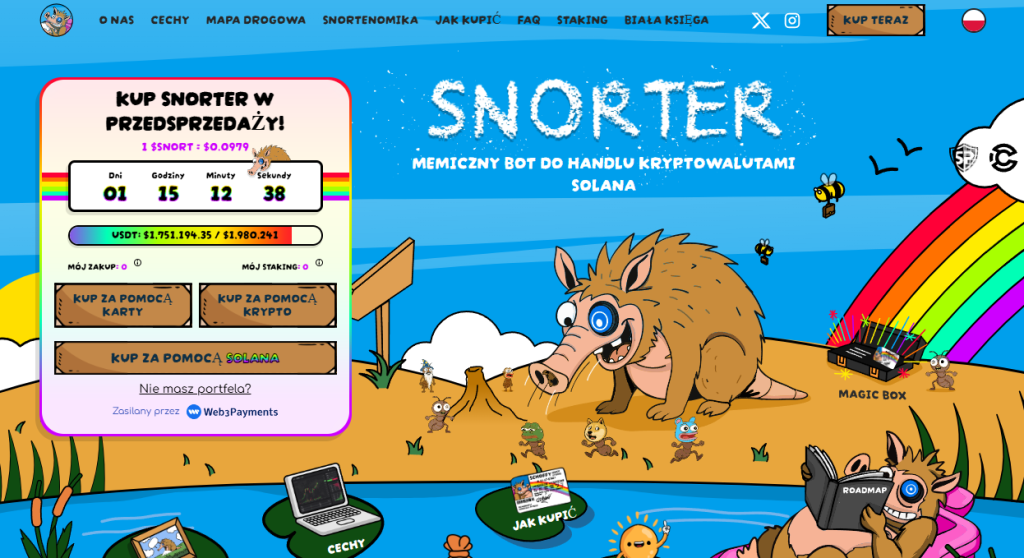 Nowy token Snorter Token ($SNORT) przyciąga uwagę