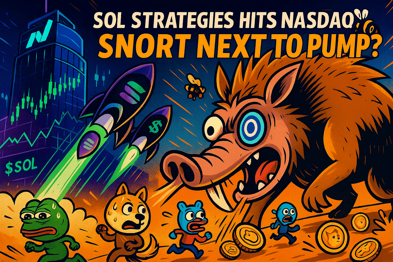 Solana Pumps as SOL Strategies Debuts on Nasdaq: Is $SNORT Next to Explode?