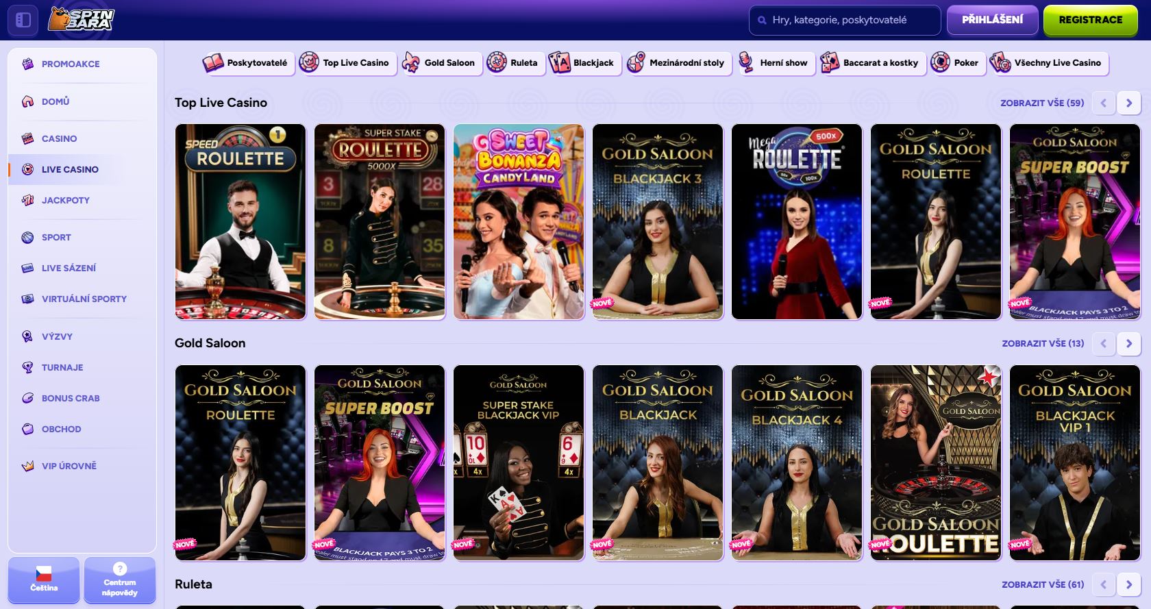 zahraniční online casino bonus bez vkladu Spinbara