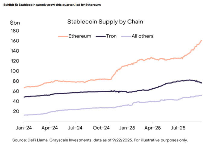 stablecoin supply by chain