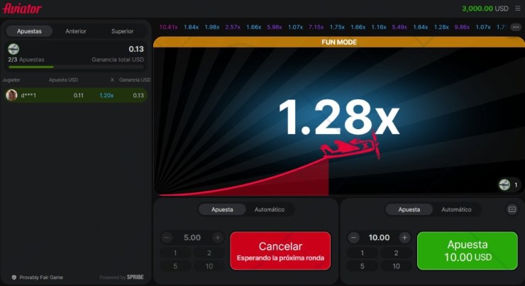 En TG.Casino puedes elegir diferentes niveles de apuesta para Aviator