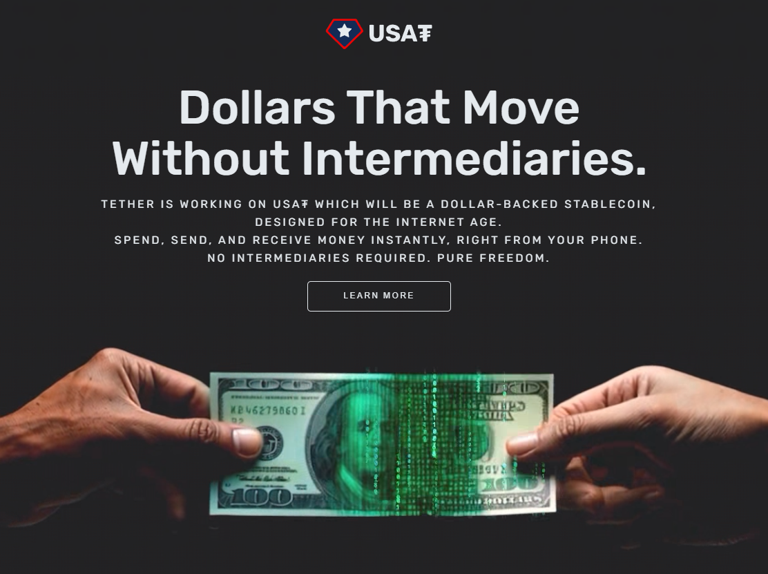 USAat -Präsentationsseite.