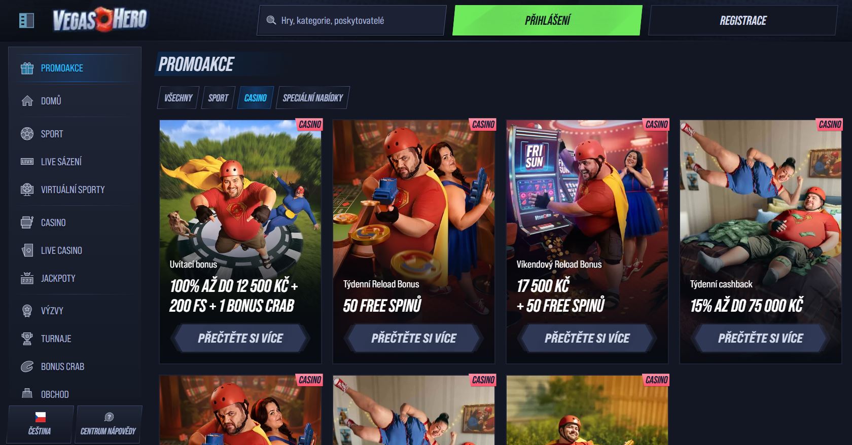online casino bonus za registraci bez vkladu VegasHero