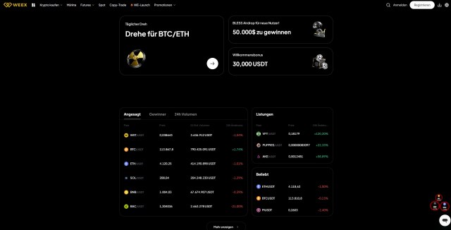 weex krypto börse