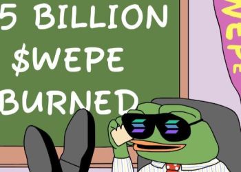 Žetonų deginimai tęsiasi Wall Street Pepe projekte – jau sudeginta 3,6 mlrd. WEPE ir skaičius auga