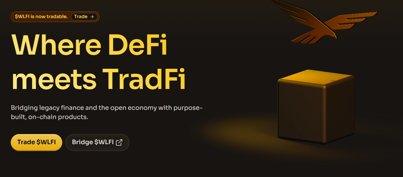 WLFI where Defi meets TradFi.