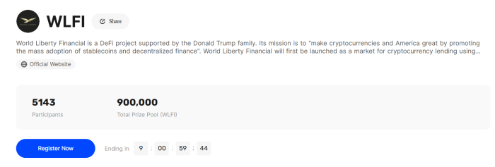BingX Debuts $WLFI Token with WLFI Listing Carnival 4 WLFI Listing Carnival.