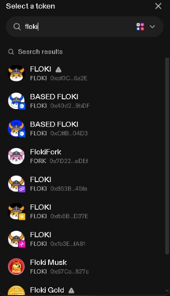 Обмін на токени Floki
