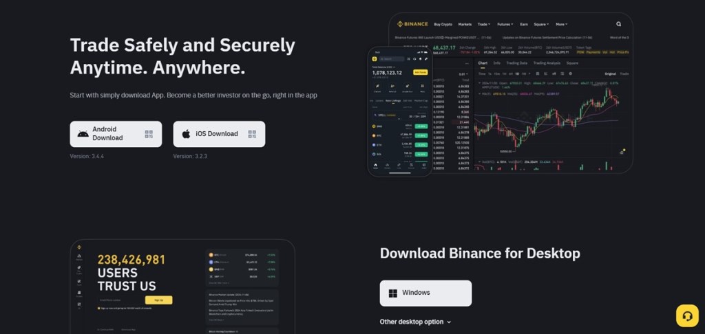 1. Namestitev aplikacije Binance