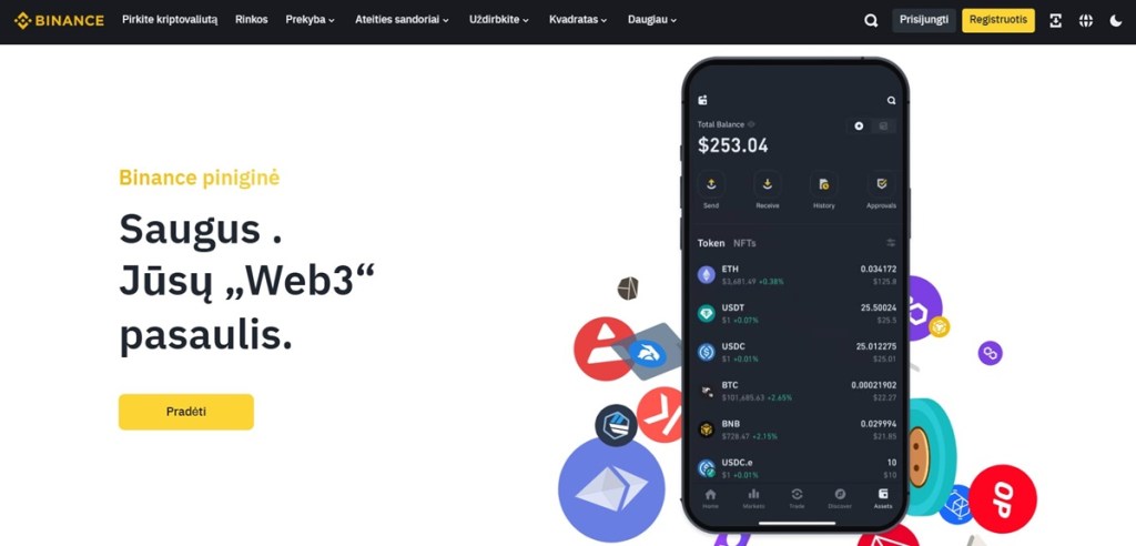 Binance – pasaulinio lygio platforma su plačiomis galimybėmis