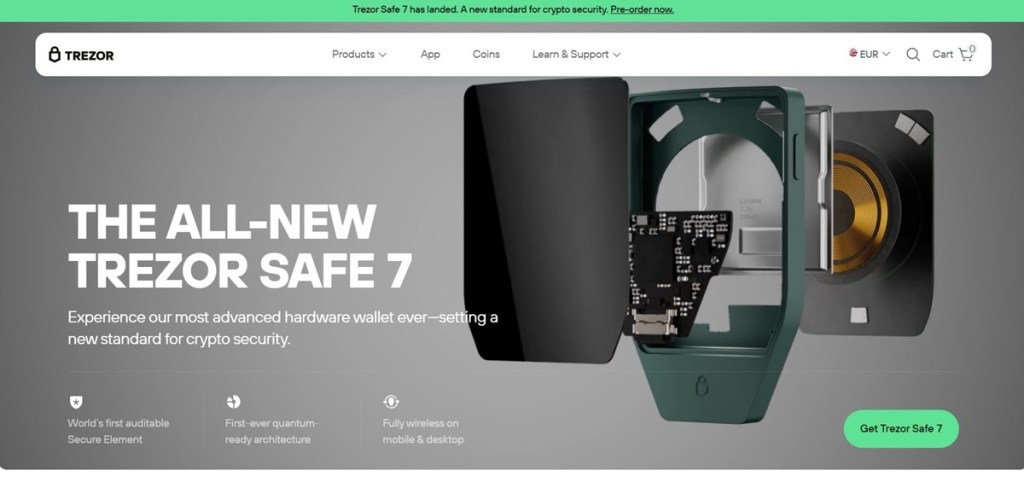 Trezor – sprzętowy portfel Dogecoin dla maksymalnej ochrony