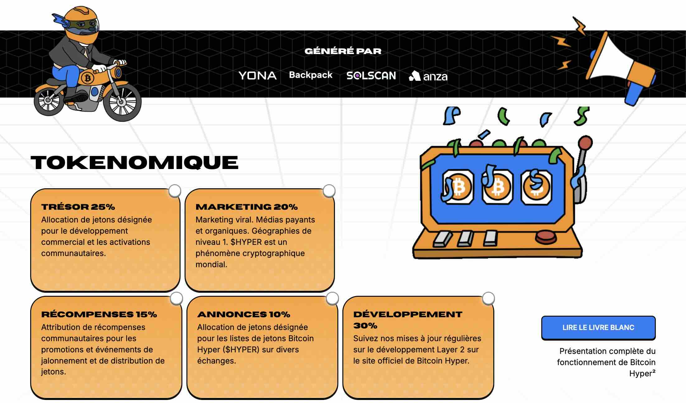 Tokenomique de Bitcoin Hyper
