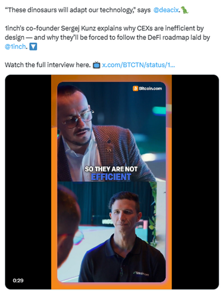Ein Beitrag auf x by bitcoin.com Nachrichten