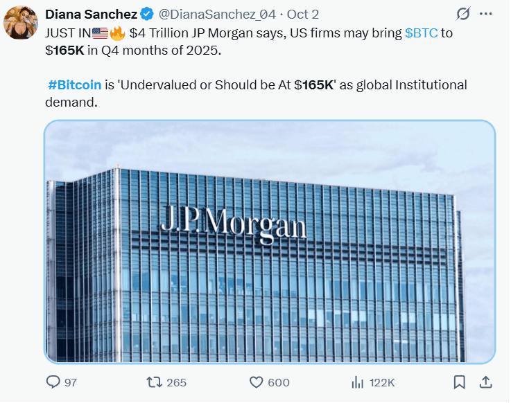 Ein Beitrag auf X von der Social-Media-Influencerin Diana Sanchez.