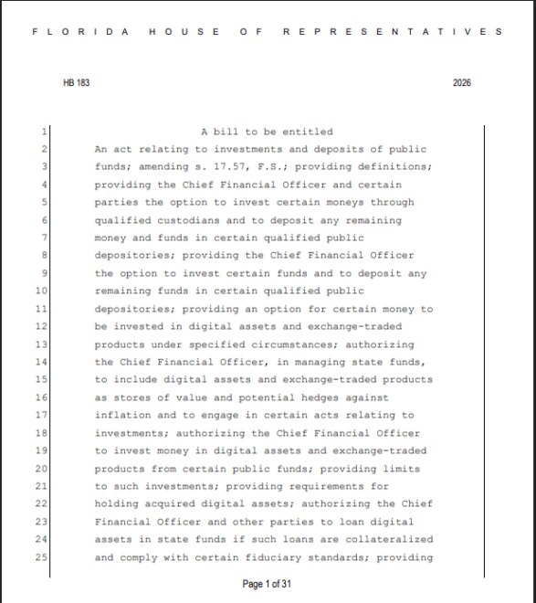 Florida’s Crypto Bill Gets A Second Life—But Will It Work This Time?